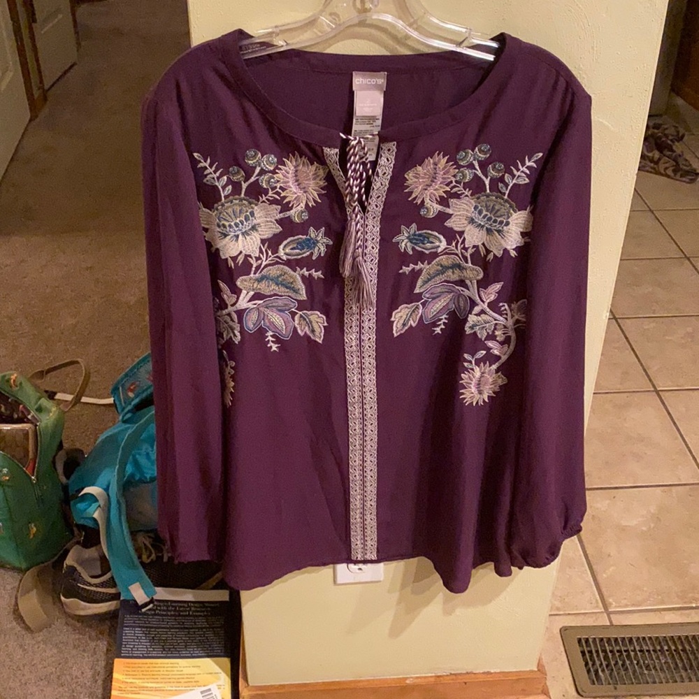 Barley used Chico’s Blouse